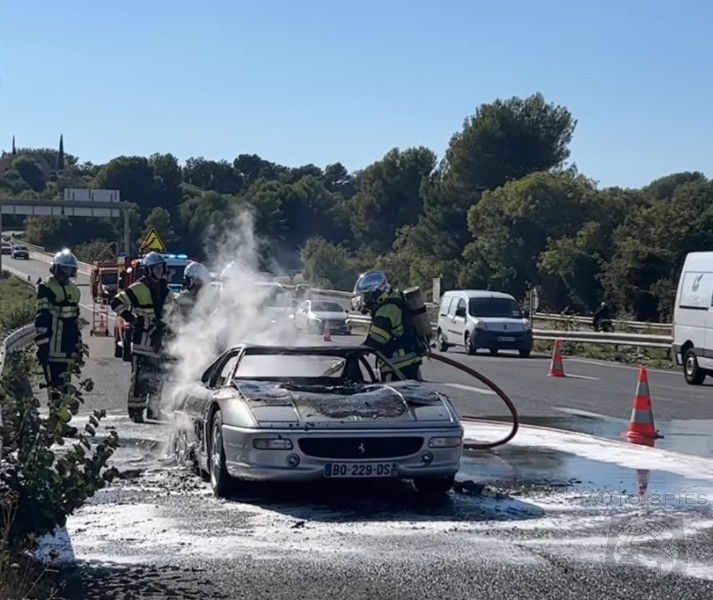 WATCH: Man Test Drives His Ferrari F355 Dream Car Only To Watch It Burn To The Ground